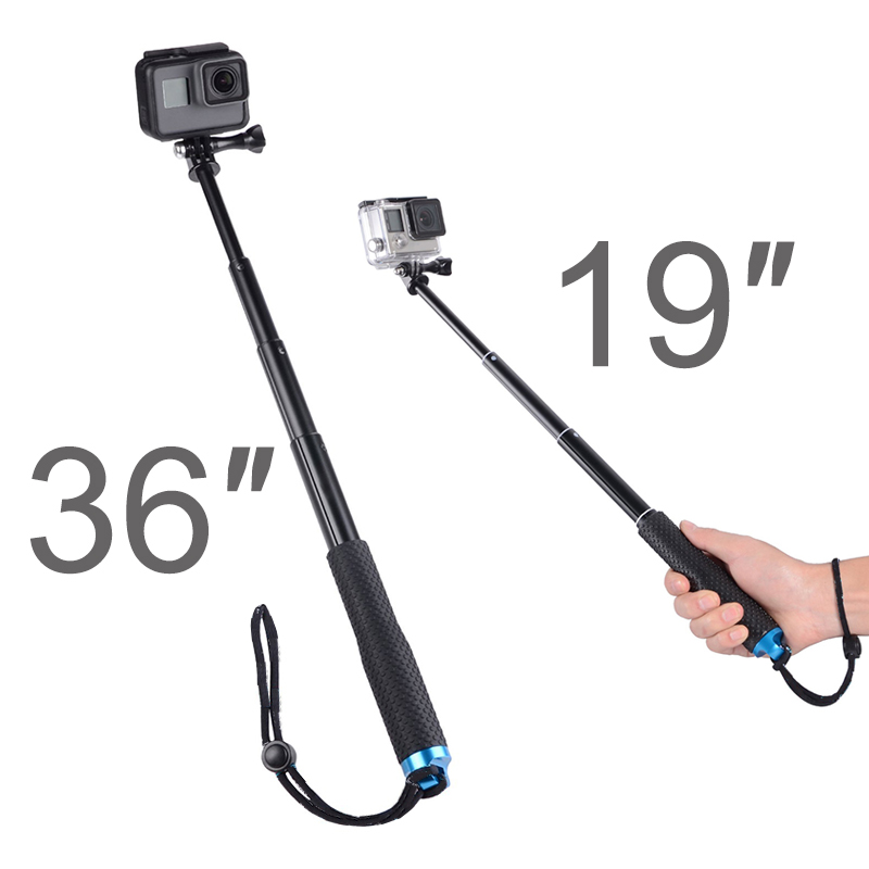3619 inch nhôm Selfie gậy tự cầm tay cực Monopod Stick cho GoPro anh hùng