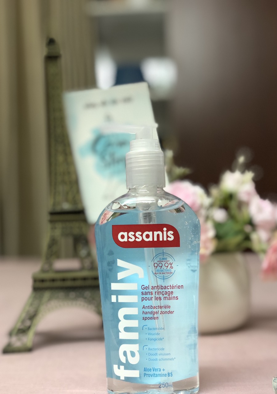 Gel rửa tay khô assanis family 250ml của pháp