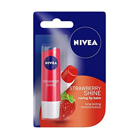 Son dưỡng ẩm sắc đỏ dâu tây nivea strawberry shine 4.8g chất lượng đảm bảo an toàn đến sức khỏe người sử dụng cam kết hàng đúng mô tả