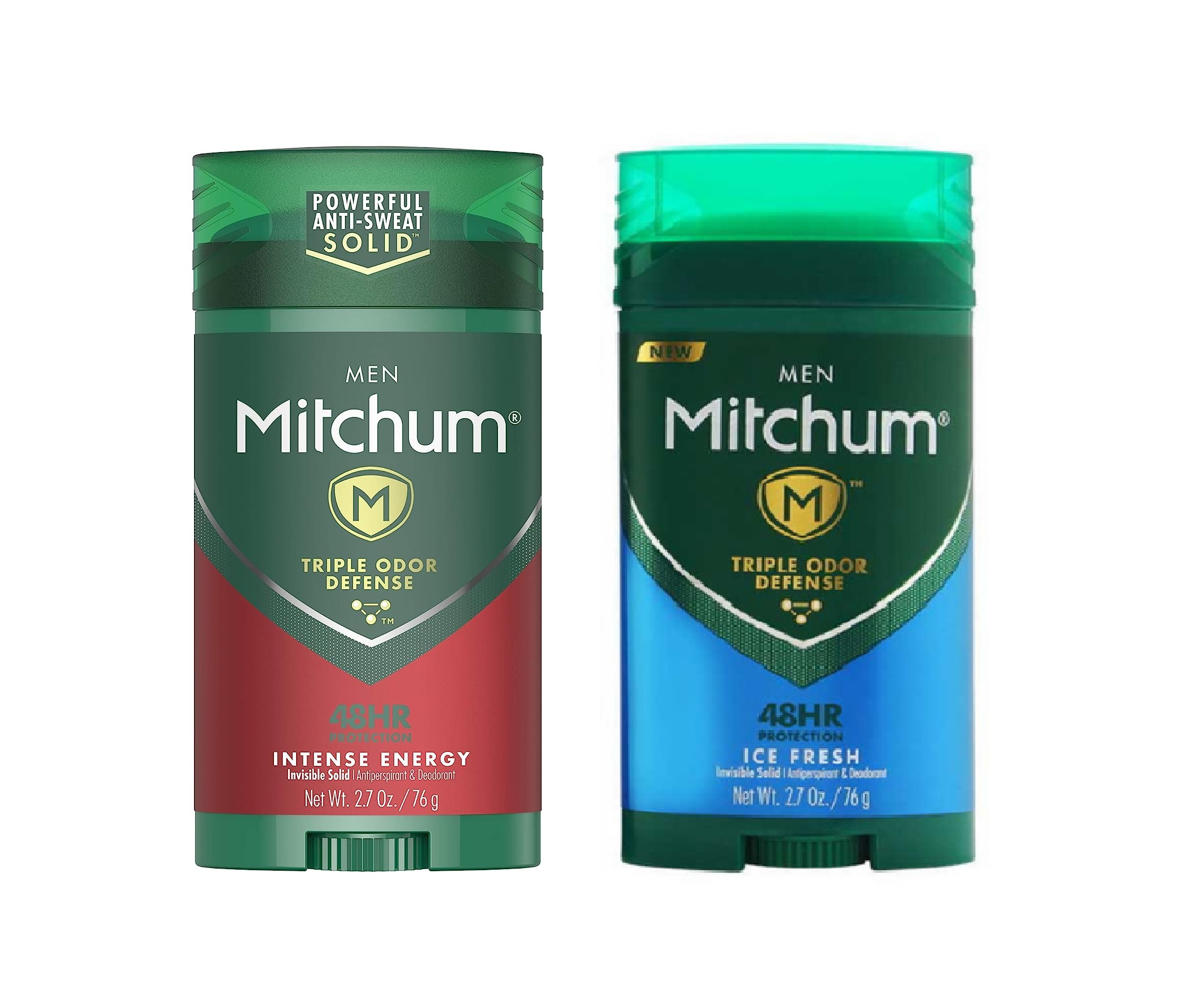 Lăn sáp khử mùi nam Mitchum Antiperspirant & Deodorant Stick Ice Fresh/Intense Energy 76g