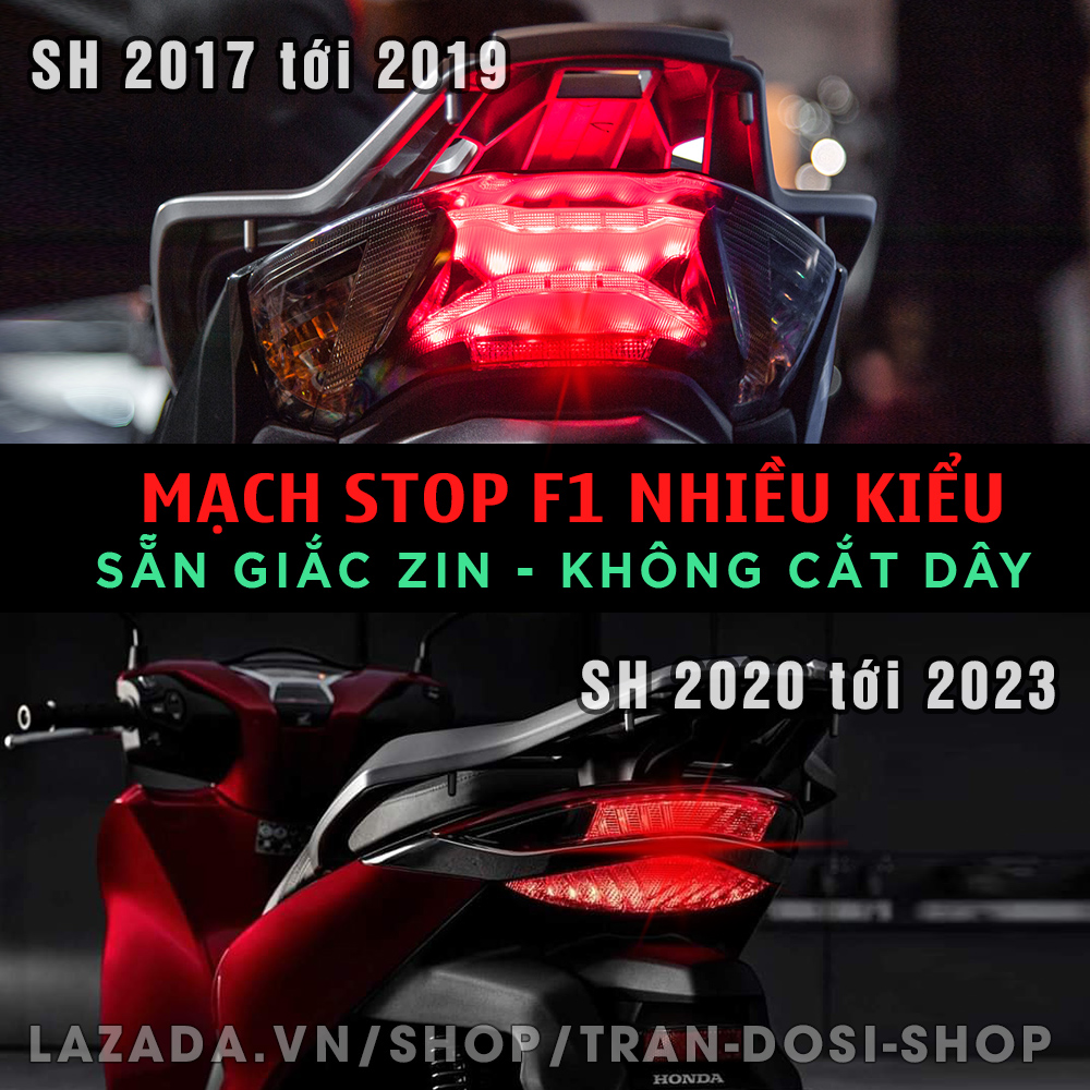 Honda SH - Bộ mạch sẵn giắc zin tạo chớp stop F1 nhiều kiểu + 1 zin