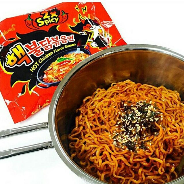 Combo 6 gói mì khô gà cay samyang x2 hàn quốc - date t12/2021