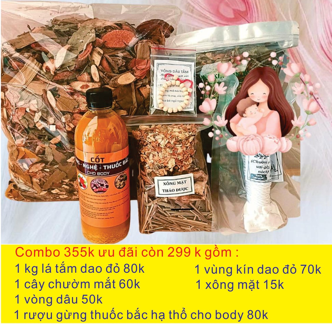 Com bo ở cữ sau sinh siêu tiết kiệm cho mẹ sau sinh ưu đãi chỉ còn 299k