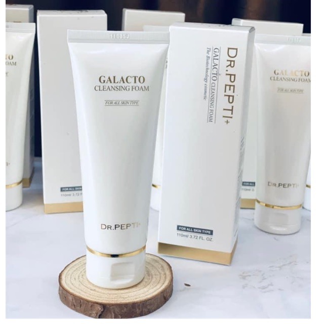 Sữa rửa mặt gạo dr.pepti+ galacto cleansing foam hàn quốc, tuýp 110ml
