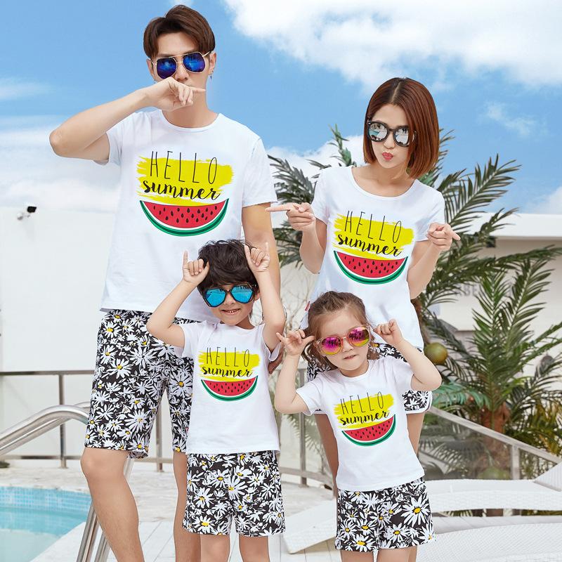 Áo thun gia đình áo nhóm dưa hấu MA055