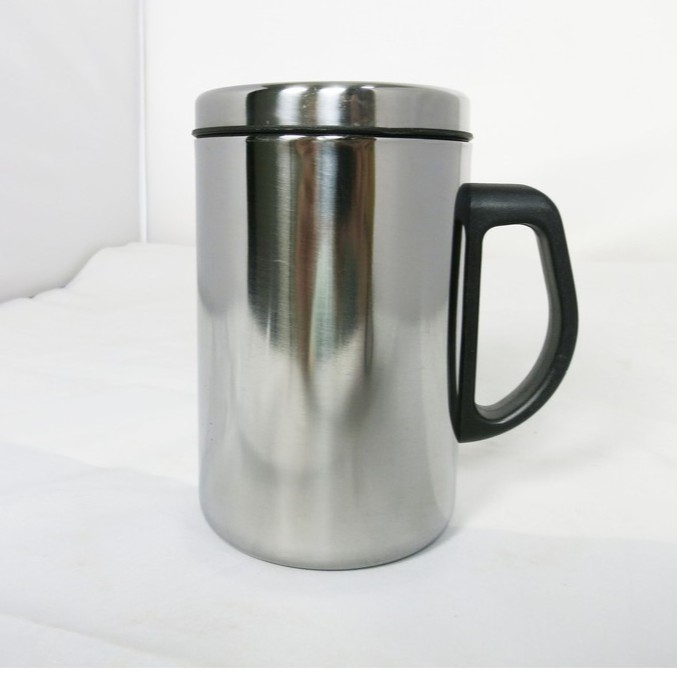[HCM]Ca/Ly Giữ Nhiệt Inox Thermos Mug Có Nắp Đậy Kín Giữ Nhiệt Tốt. Thiết Kế Đơn Giản Có Thể Dùng Tại Nhà Và Văn Phòng