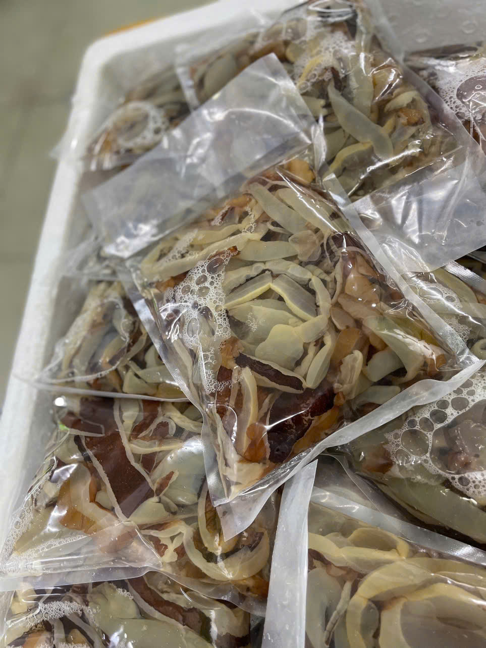 Thịt sứa Đỏ - túi 500gr luôn nước 1kg (giao hỏa tốc tphcm 2h)