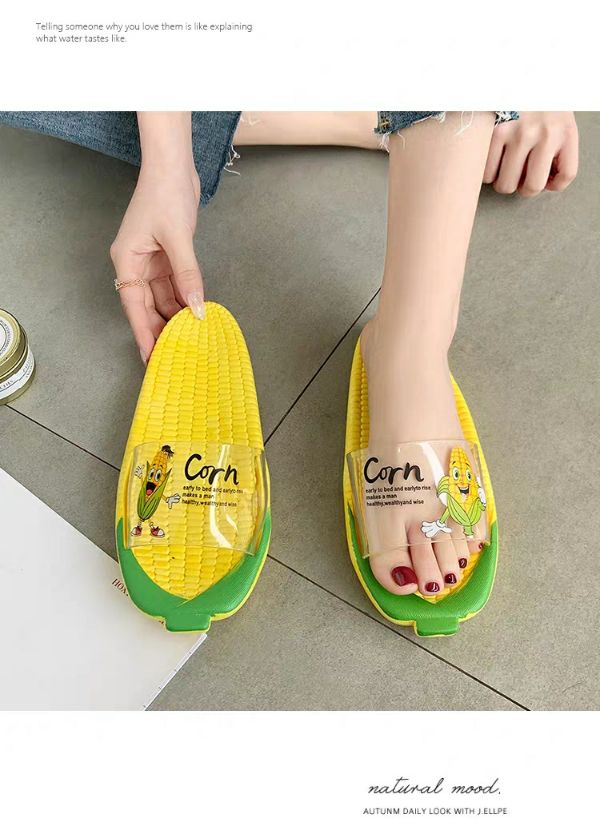 Dép trái bắp siêu cute hot trend cho nữ