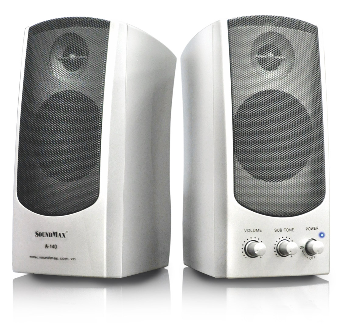 Loa vi tính Soundmax A140 2.0 mẫu mini âm thanh trong bass mạnh