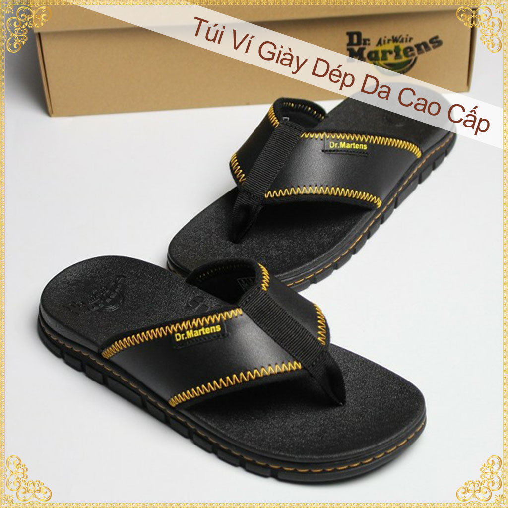 [HCM]Dép Xỏ Ngón Dr Martens ThaiLand - Dép Da Nam Quai Kẹp - Dép Da Bò Cao Cấp Siêu Bền - Dép Nam Da Bò Fullbox [Dr.MtK06]