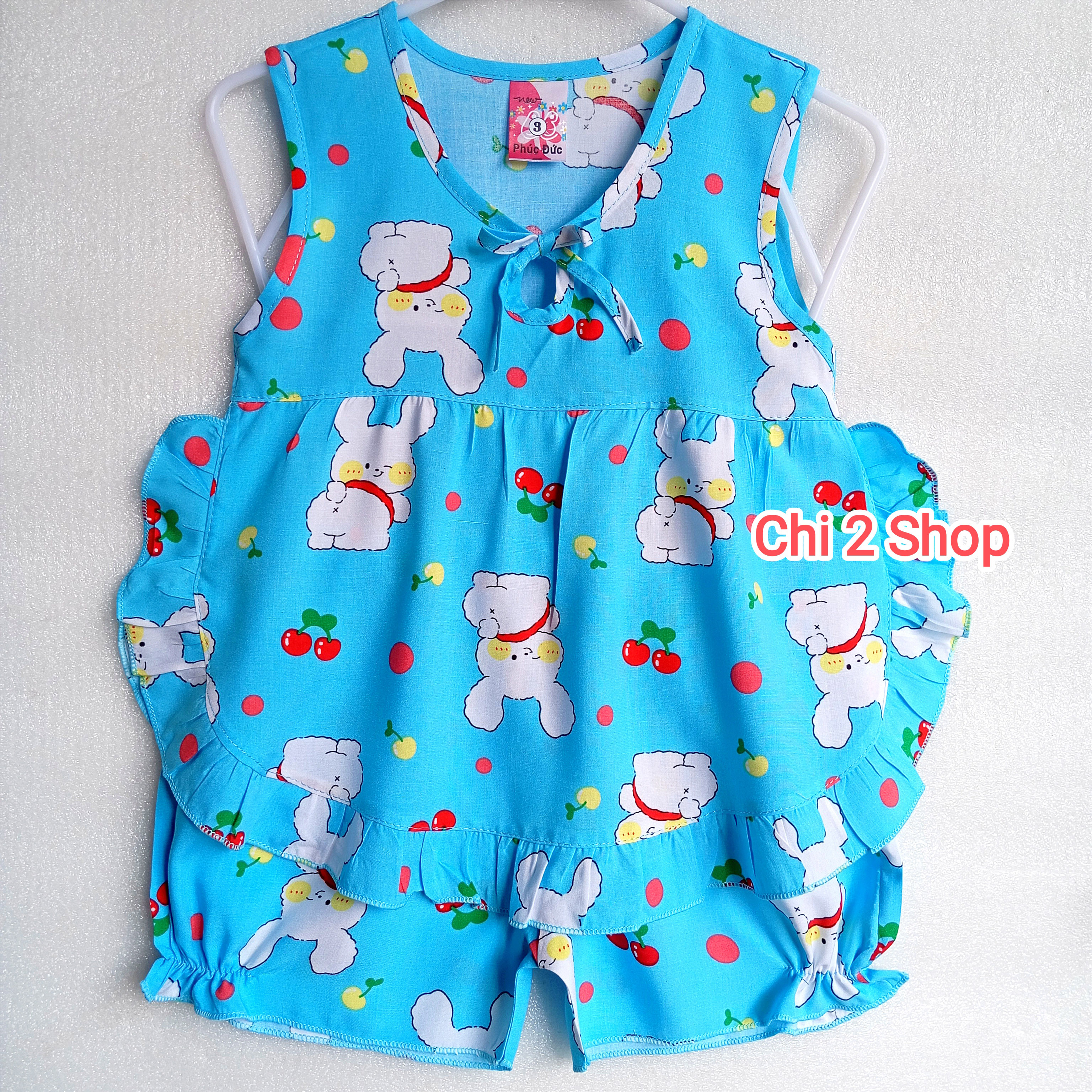Girls' Linen Tole Sets C2H31B, Newborn Children's Clothes, Girls' Tank Tops, Children's Clothes under 3 Years Old, Cheap, Cool Home Clothes - 2