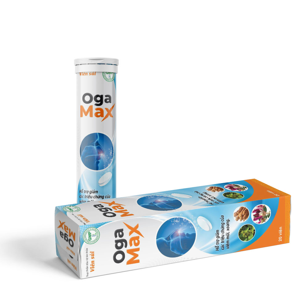 OGA MAX - Hỗ Trợ Viêm Xoang, Mũi Dị Ứng Bằng Công Nghệ Mới (Lọ 20 Viên)