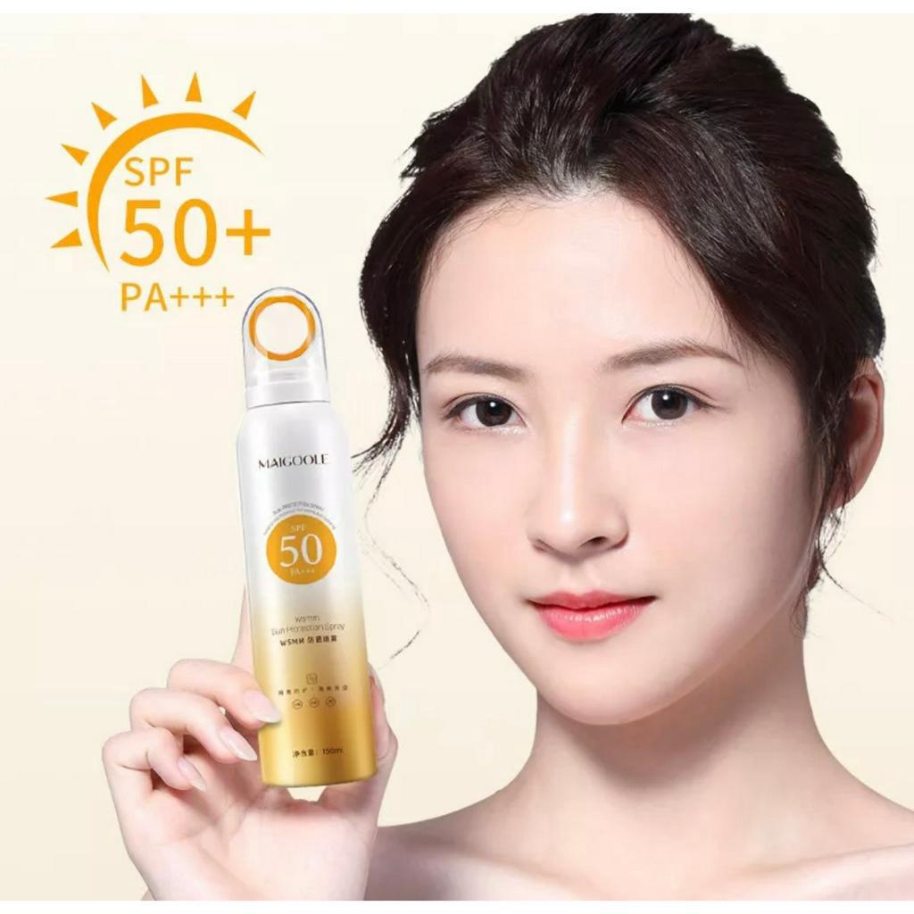 Xịt chống nắng maigoole spf50 pa+++ hsd đến 2026