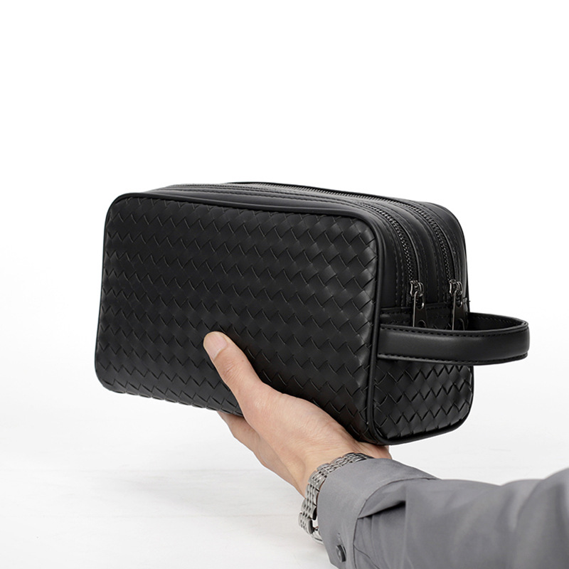 [Da thật] Clutch cầm tay nam; Túi golf nam da bò thật CL151 (Đen) - 100% da thật, Bảo hành 3 năm