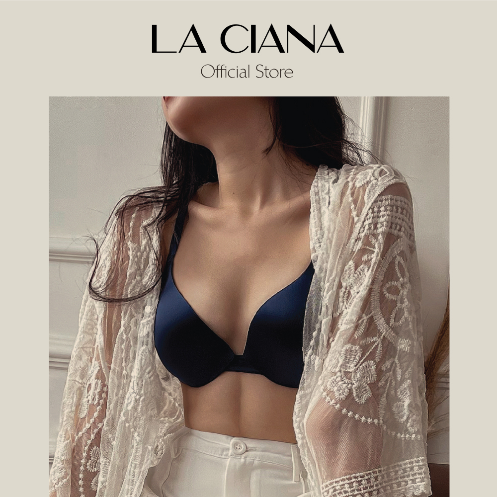 Daphné bra áo lót trơn cao cấp - bra 00015 - la ciana - màu xanh navy