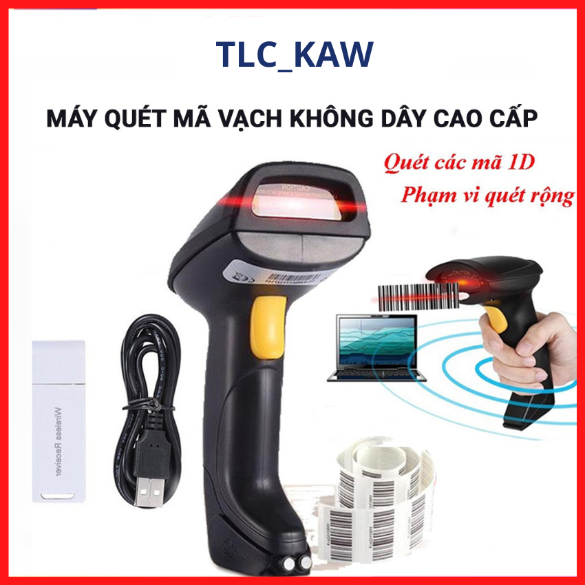 May quet ma vach, đầu đọc mã vạch đa tia, máy quét mã vạch không dây máy quét mã vạch máy bắn mã vạch máy đọc mã vạchtiết kiệm tối đa thời gian kiểm tra hàng tồn kho-bảo hành 12 tháng 1 đổi 1