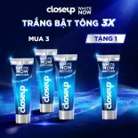 [MUA 3 TẶNG 1] Kem đánh răng CLOSEUP White Now - Trắng Bật Tông 3X tức thì từ Công nghệ Ánh Sáng Xanh 100g