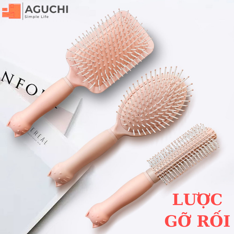 Lược gỡ rối tóc chải đầu tròn tạo phồng hình dễ thương cute dành cho bạn gái