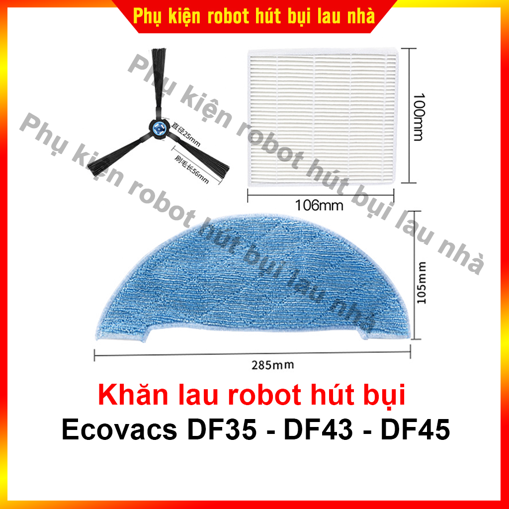 Phụ kiện robot hút bụi ecovacs df43, df45