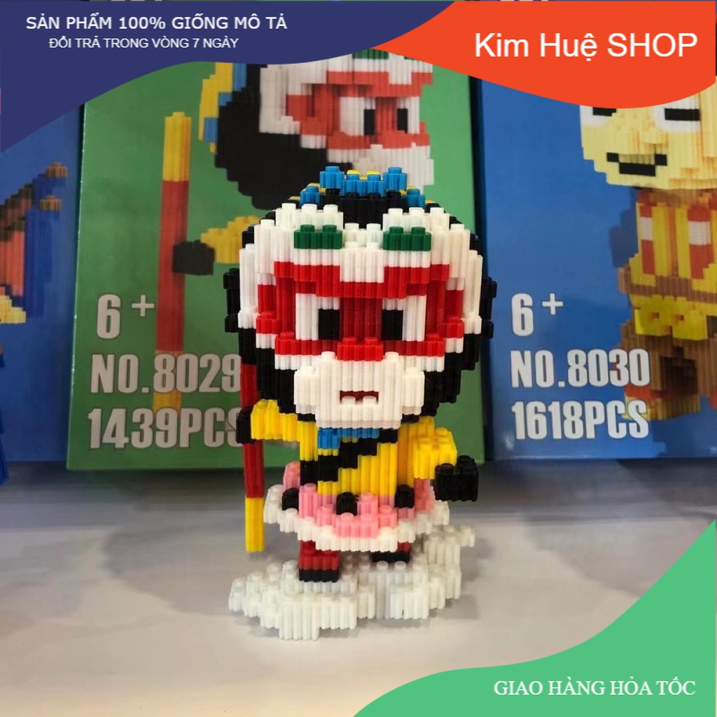 Đồ chơi lego lắp ráp mô hình 3D thu nhỏ, hình nghệ thuật kinh kịch