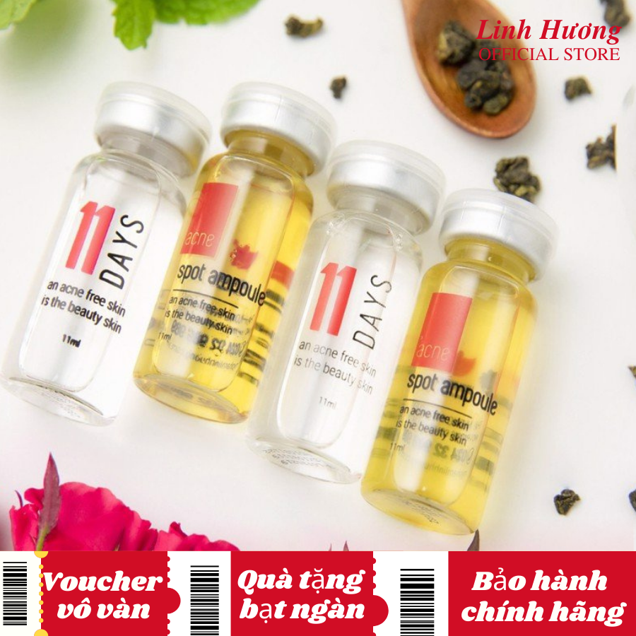 Tinh chất mụn  Serum cho da mụn Linh Hương dưỡng chất giảm mụn giảm thâm do mụn bọc mụn trứng cá đầu đen ổn định nội tiết 11ml