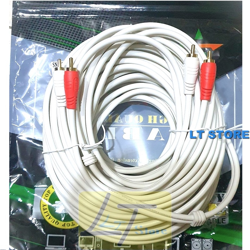 Cáp loa 4 đầu hoa sen av dài 15m cao cấp