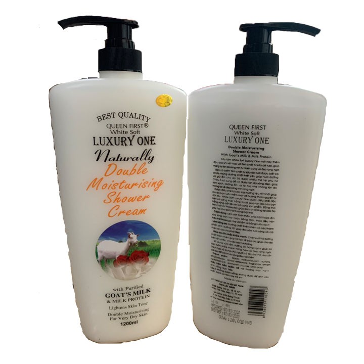 Sữa tắm dê luxury nguyên chất 1200ml