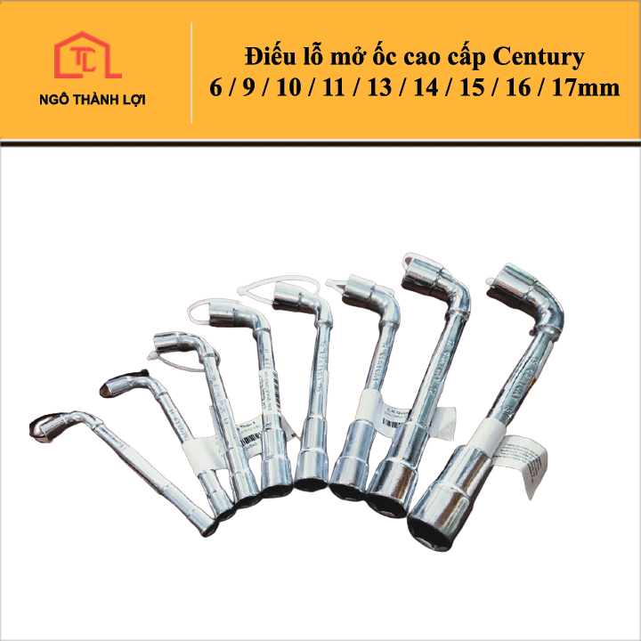 Điếu lỗ mở ốc cao cấp Century 6 / 9 / 10 / 11 / 13 / 14 / 15 / 16 / 17mm