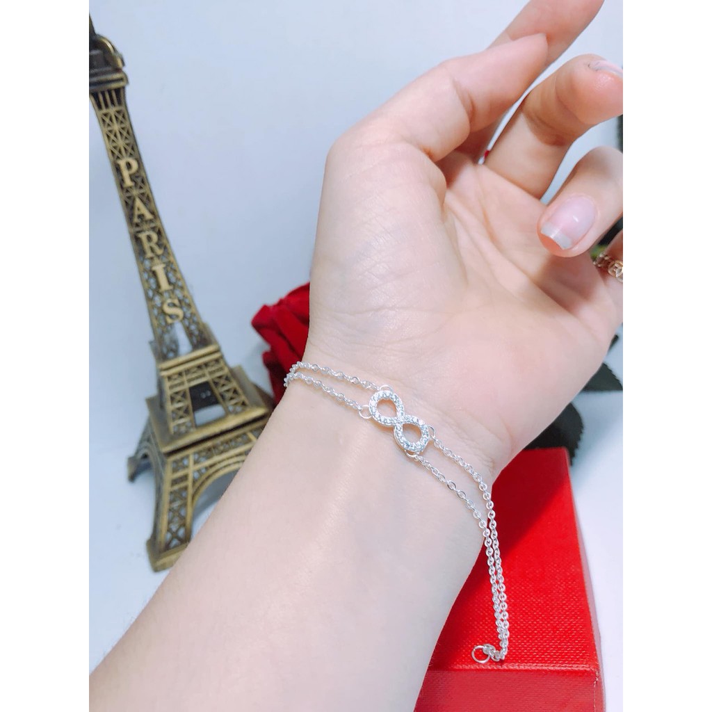 Lắc Tay Vô Cực - TRANG SỨC BẠC TNJ CAM KẾT HÀNG CHUẨN ẢNH, CHẤT LƯỢNG TỐT, PHỤC VỤ TẬN TÌNH, CHU ĐÁO