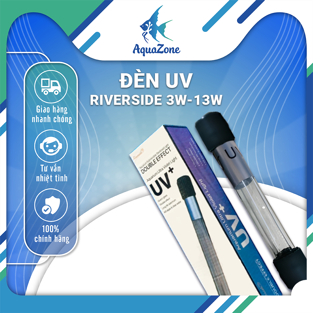Đèn UV Riverside 3w 5w 7w 11w 13w chuyên diệt tảo, diệt khuẩn dành cho bể cá, bể thủy sinh
