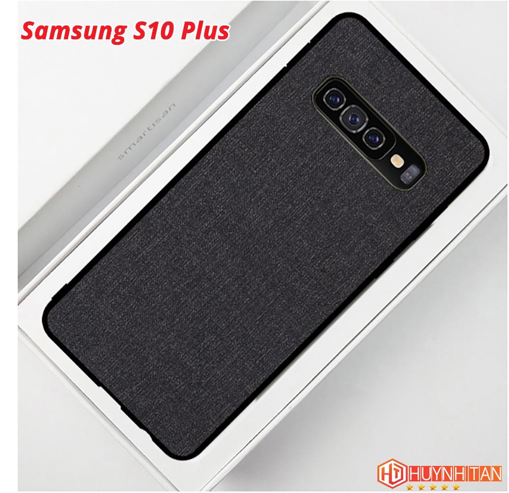Ốp lưng samsung S10, S10 plus vải jean
