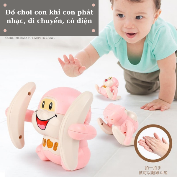 Đồ chơi con khỉ phát nhạc, có đèn, có nhạc