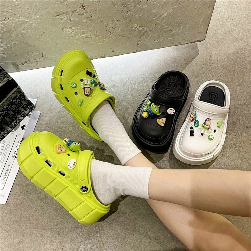 Dép sục cross độn đế 6cm siêu đẹp cho nữ