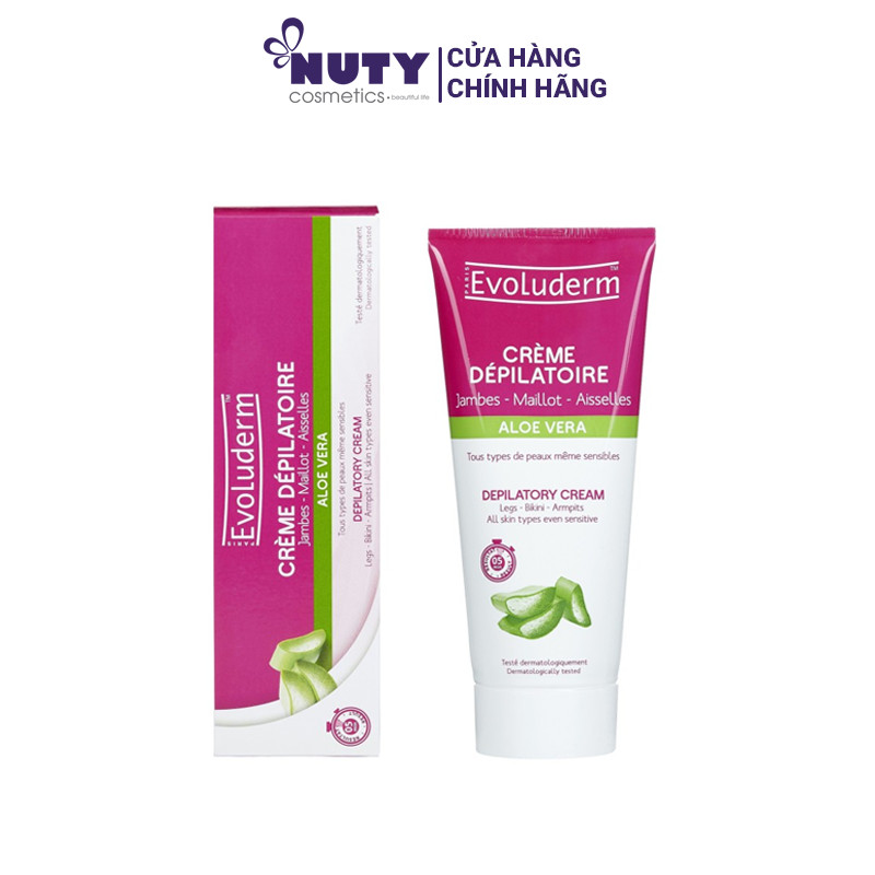 Kem tẩy lông evoluderm nha đam cho da nhạy cảm