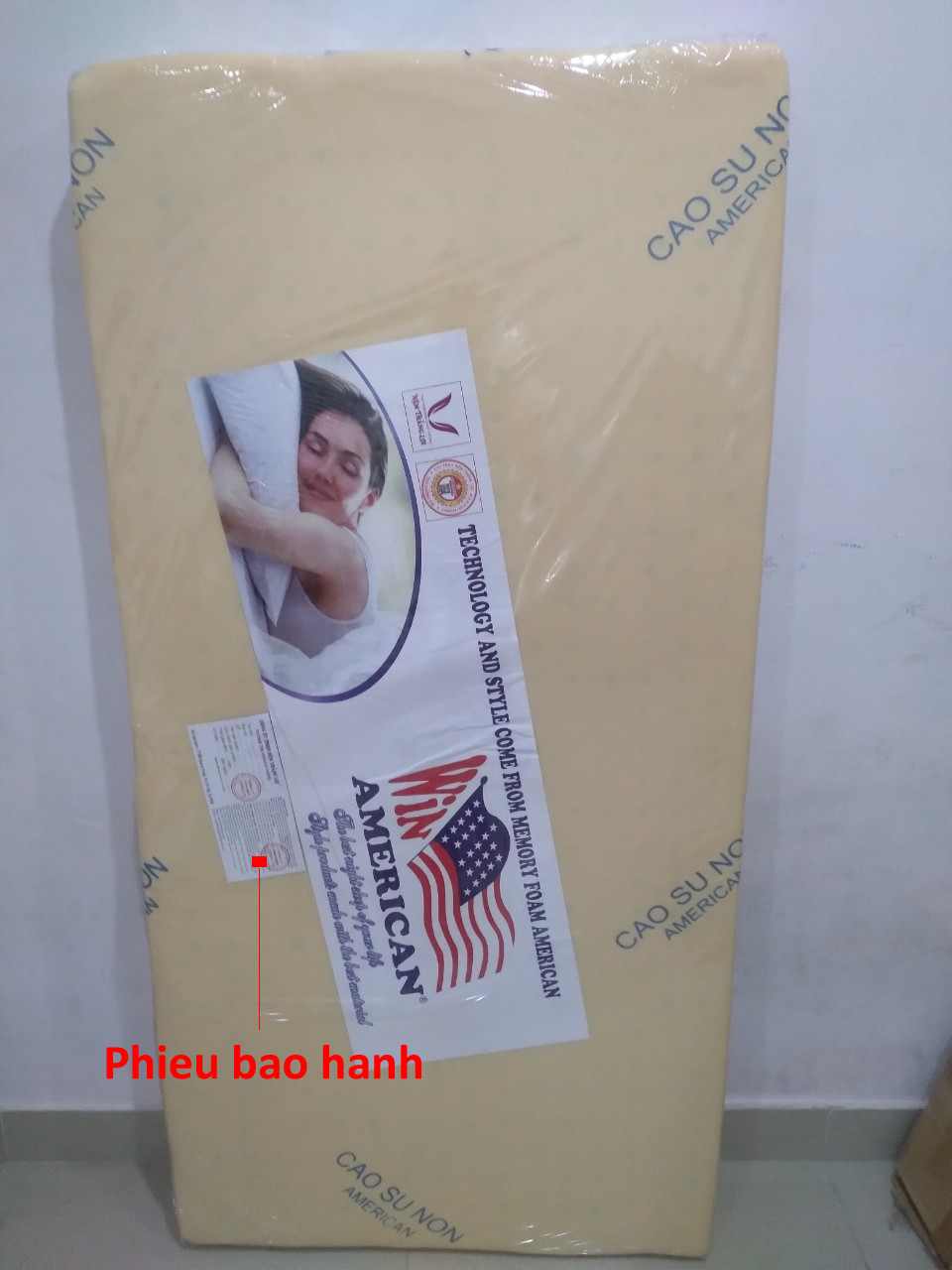 Nệm em bé cao su non American (70 x 140 x 10 cm)