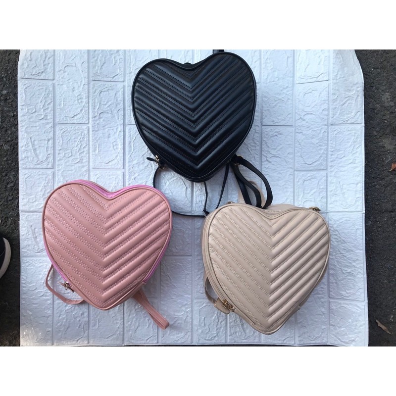 Sẵn - balo trái tim thuỷ tiên sz 25cm siêu đẹp đủ màu