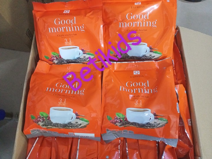 cà phê hòa tan 3in1 Good Morning- Trần Quang 24goi x 20g