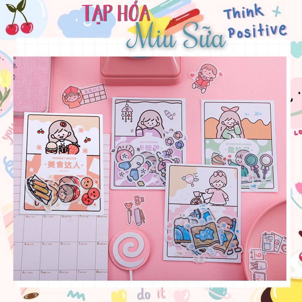 Set 40 hình sticker bé gái cute - MiuSua