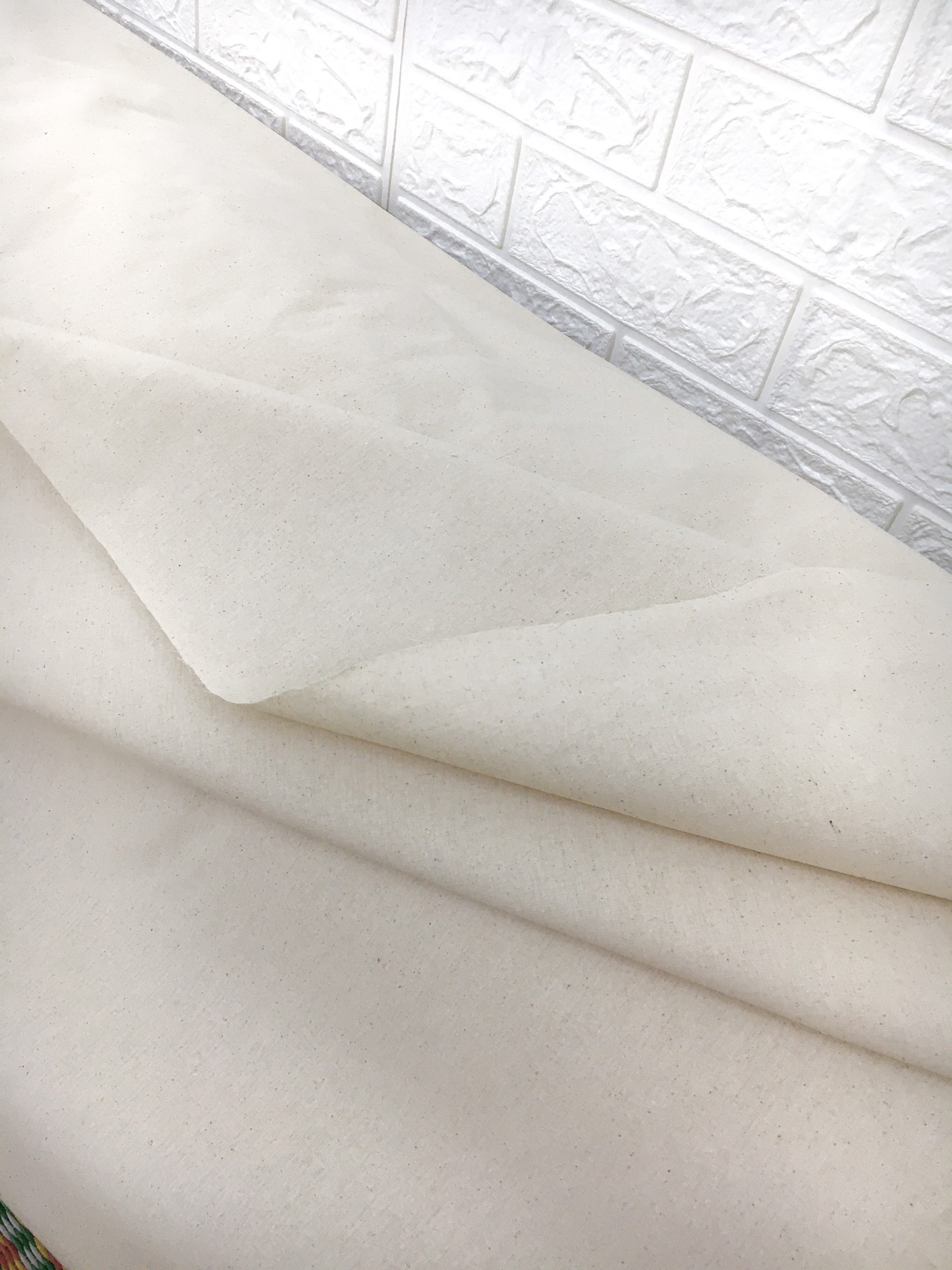 Vải Bố thô, Vải thô mộc (KT 1*1,8m) chưa qua xử lý làm phông chụp ảnh, rèm, tập thêu, may, làm đồ handmade