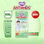 [MKB Gift] [Tặng kèm 6 miếng] Tã Quần Xua Muỗi Bobby Antimos – Hàng rào Sả tự nhiên Bye Muỗi 8H - Size XXL 46 miếng