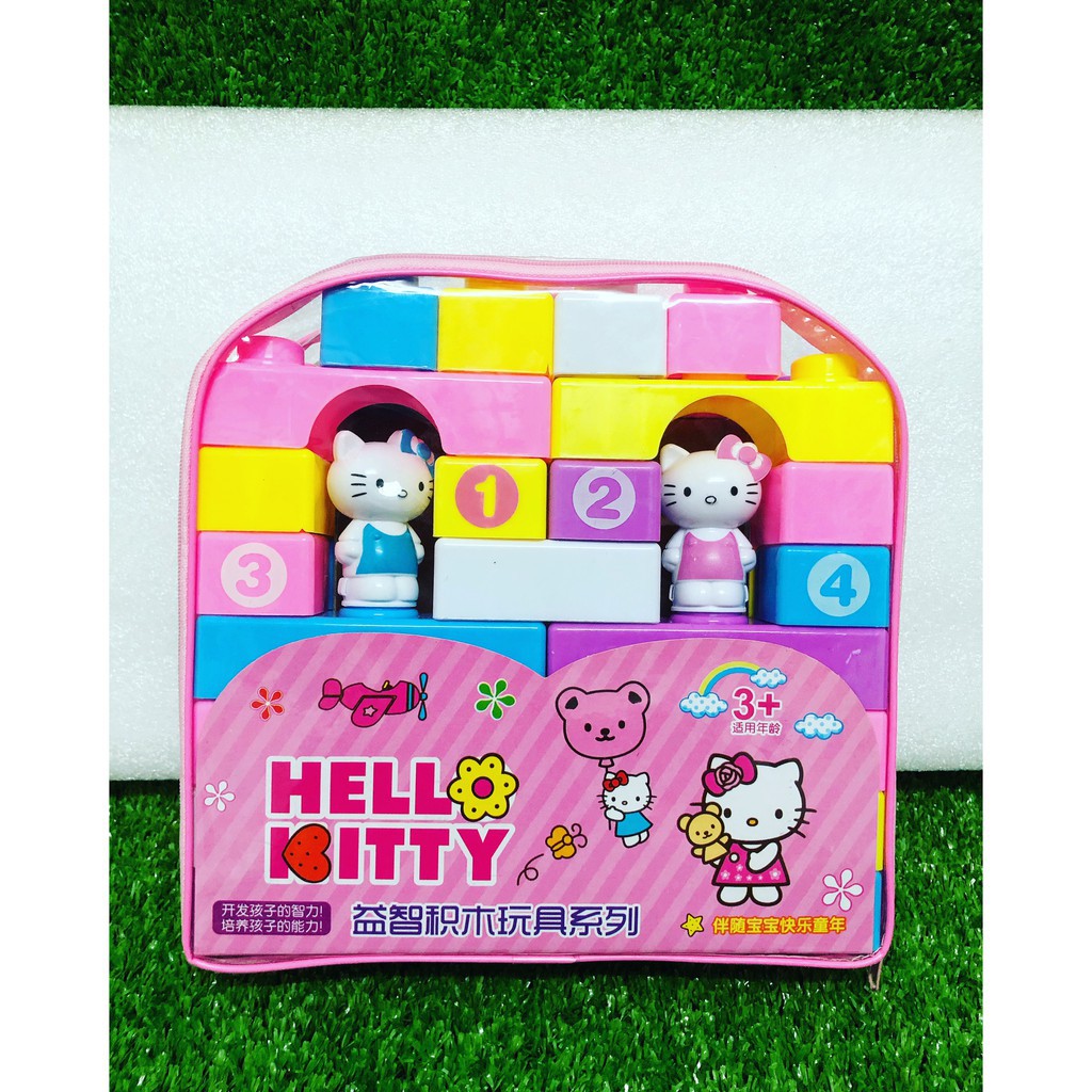 Bộ đồ chơi lắp ráp Mèo Kitty/ Chuột Mickey/ Heo Pep-pa cho bé thỏa sức sáng tạo (giao mẫu ngẫu nhiên)