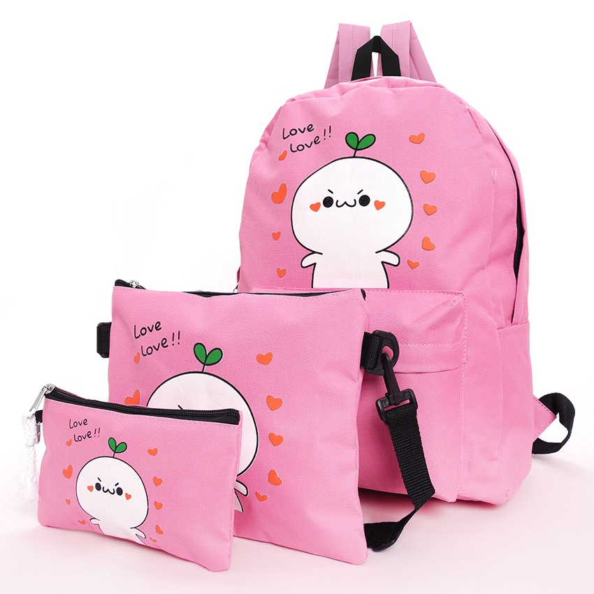 COMBO BALO ĐI HỌC 3 MÓN LOVE LOVE DỄ THƯƠNG