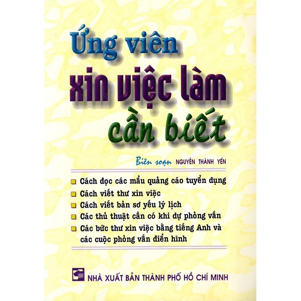 Ns minh tâm - sách - ứng viên xin việc làm cần biết
