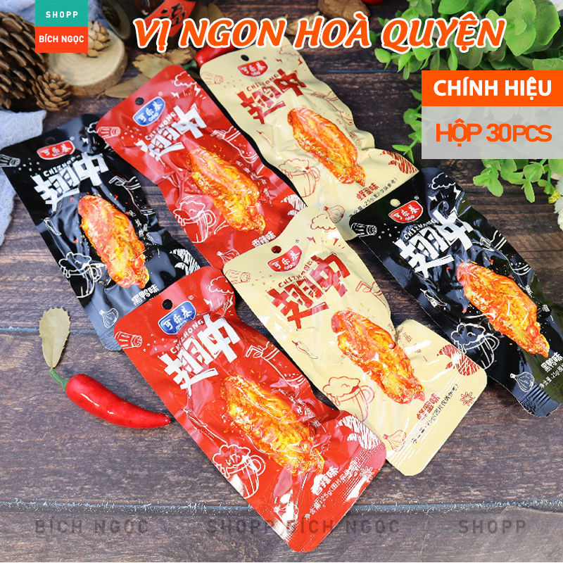 Cánh gà khúc giữa tẩm mật ong Chizhong, thơm ngon mềm ăn rất cuốn – hộp 10/ 30 cái