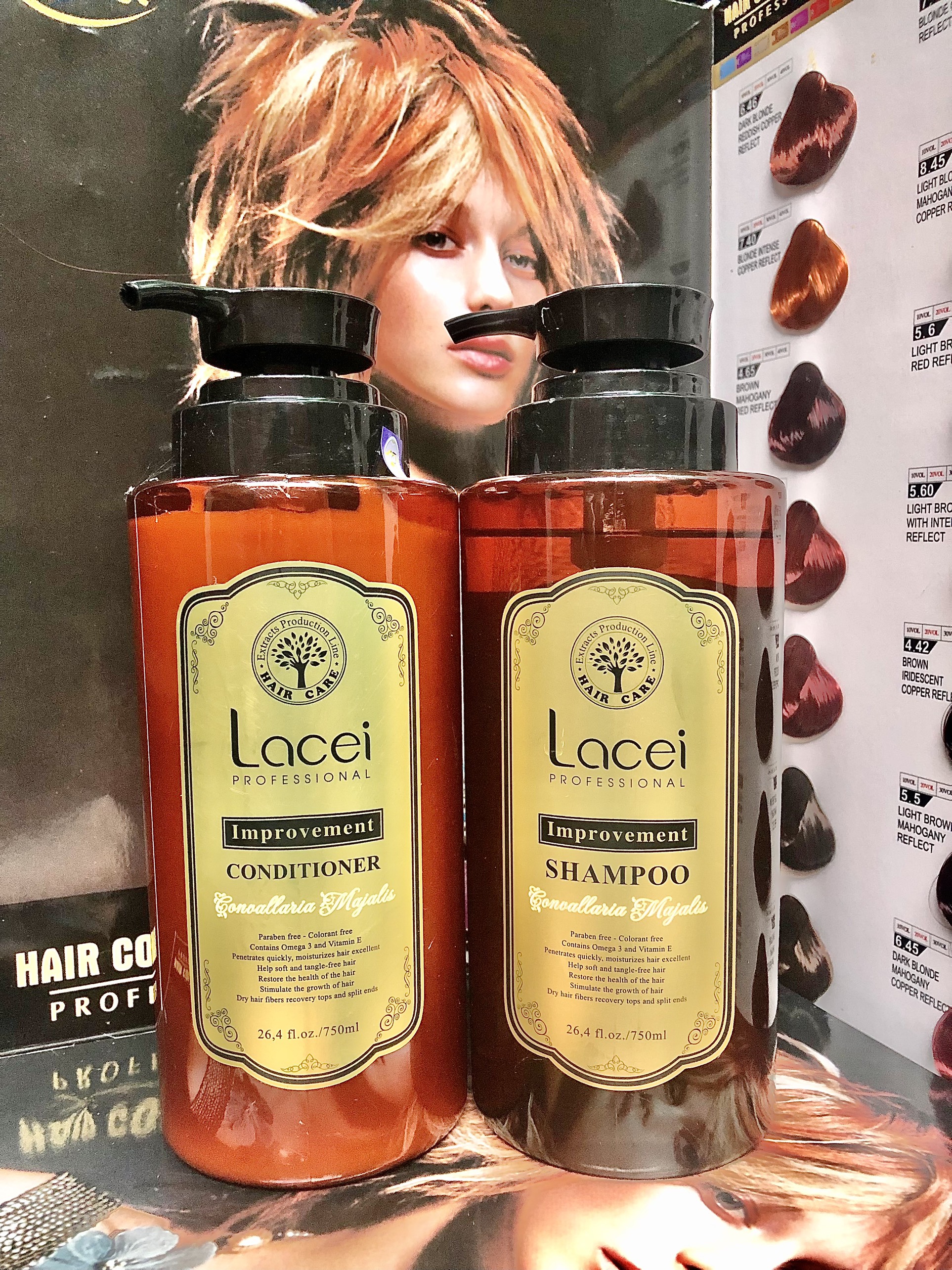 Cặp Dầu Gội Xả Cao Cấp Lacei Improvement-Hàng chính hãng công ty