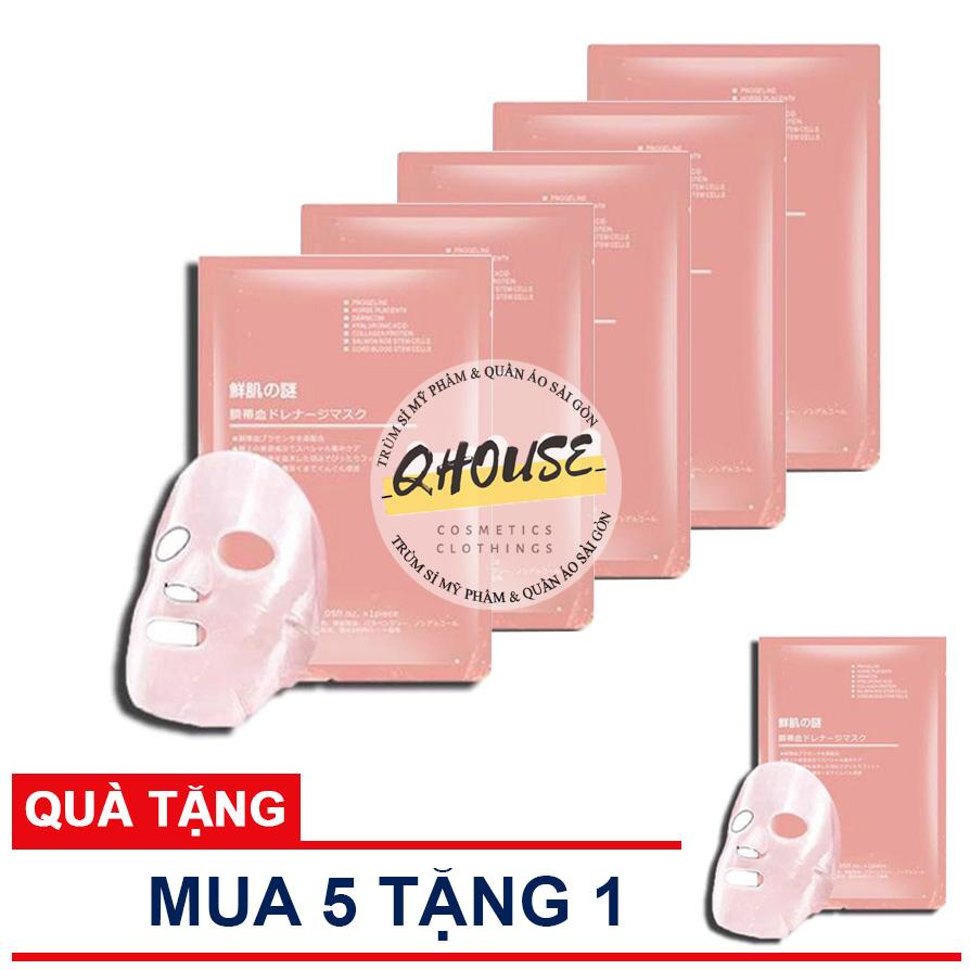 [HCM]Combo Mua 5 miếng tặng 1 miếng mặt nạ nhau thai cừu Nhật Bản