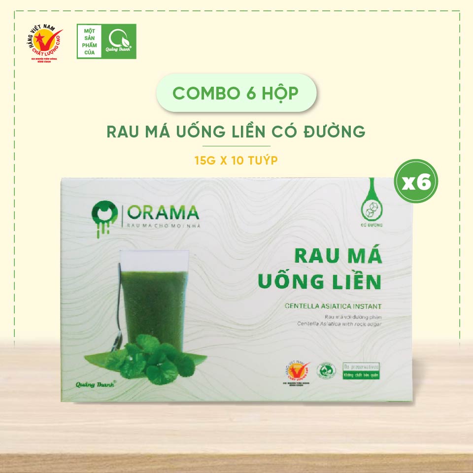 Combo 6 rau má có đường