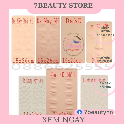 Da giả 3d phun xăm dùng trong spa
