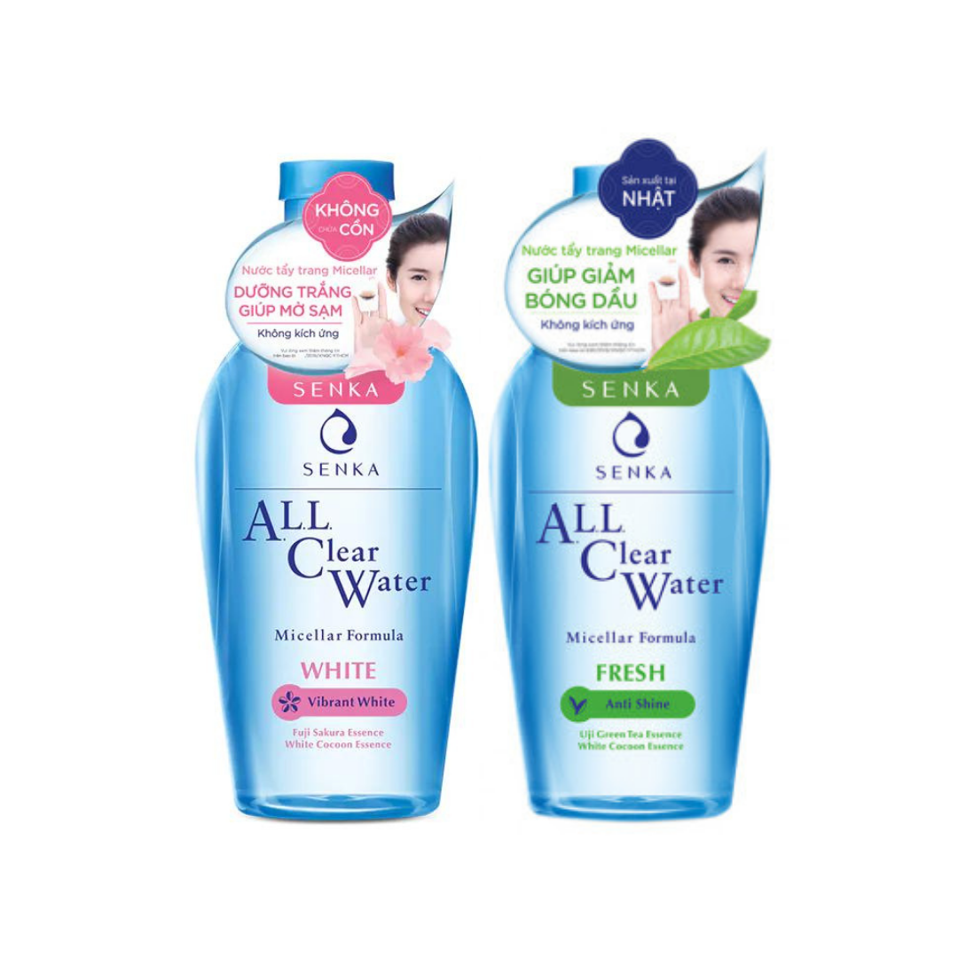 Nước tẩy trang Micellar Senka ALL Clear Nhật Bản