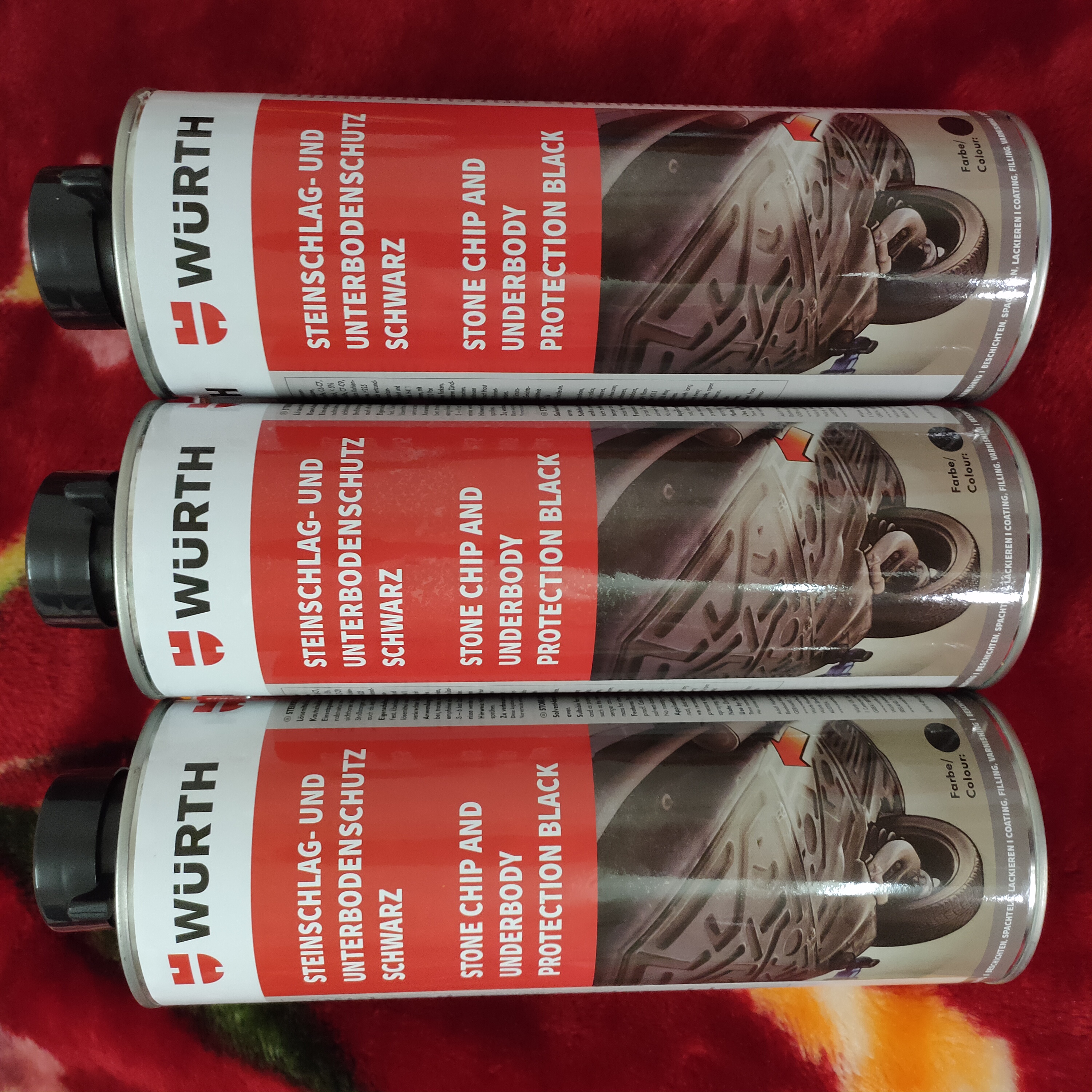 Sơn phủ gầm - Sơn chống gỉ sét gầm xe ô tô - Sơn chống ồn WURTH 1000 ml - Công Nghệ ĐỨC - MILOZA Nhập Khẩu